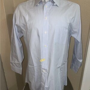 Christian Dior Monsieur Striped Blue Dress Shirt 16-1/2x32